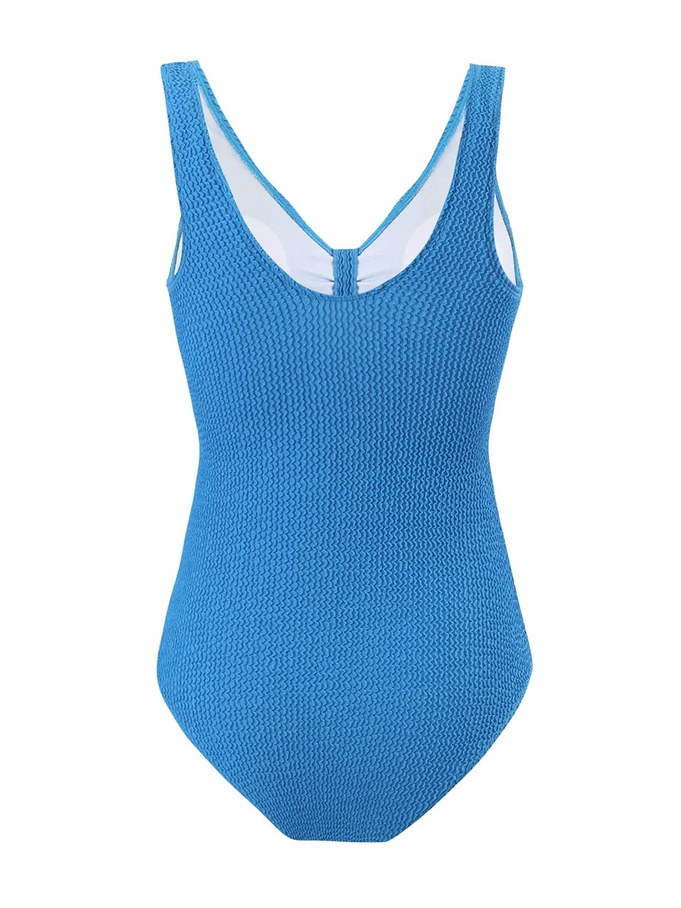 Slim V Neck Swimsuit Women 2025 New One Piece Vacation Swimwear Solid Bodysuit Female Bathers Swimming Monokini Summer Beachwear