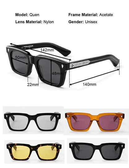 New Top Quality Eyewear Luxury Brand Designer Original Sunglasses Men Handmade Acetate Women Outdoor UV Protection Sun Glasses