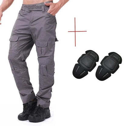 Tactical Pants Hunting Cargo Pants Men Knee Pad Training outdoors Camouflage Clothes Hunter Field Hiking Trouser Woodland