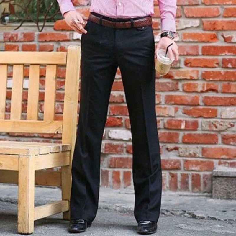 Brown Plus Big Size Male Suit Trousers Straight Men's Summer Pants Up Elegant 2025 Korean Style Clothes Classic Reviews Many