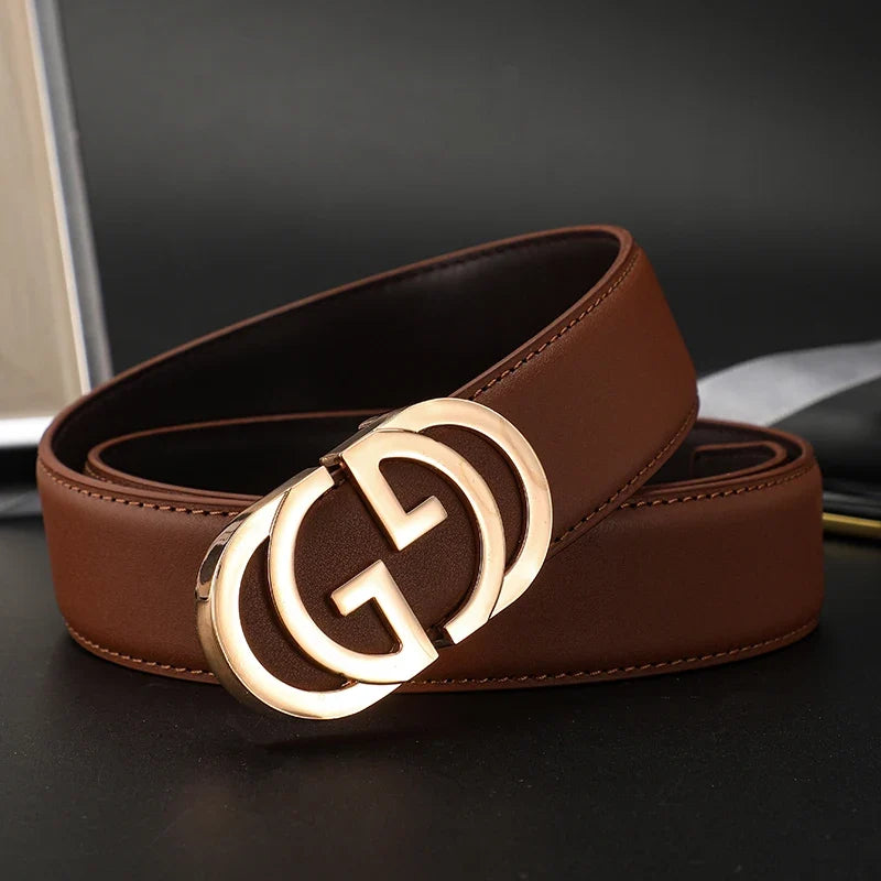 High Quality Luxury Brand Designer Casual pants Belts Male Buckle Men belts Genuine Leather Belt Strap for Jeans