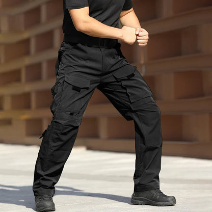 Outdoor Waterproof Work Pants Men Field Combat Tactical Trousers Spring Autumn Wear-Resistant Multi-pocket Training Cargo Pants