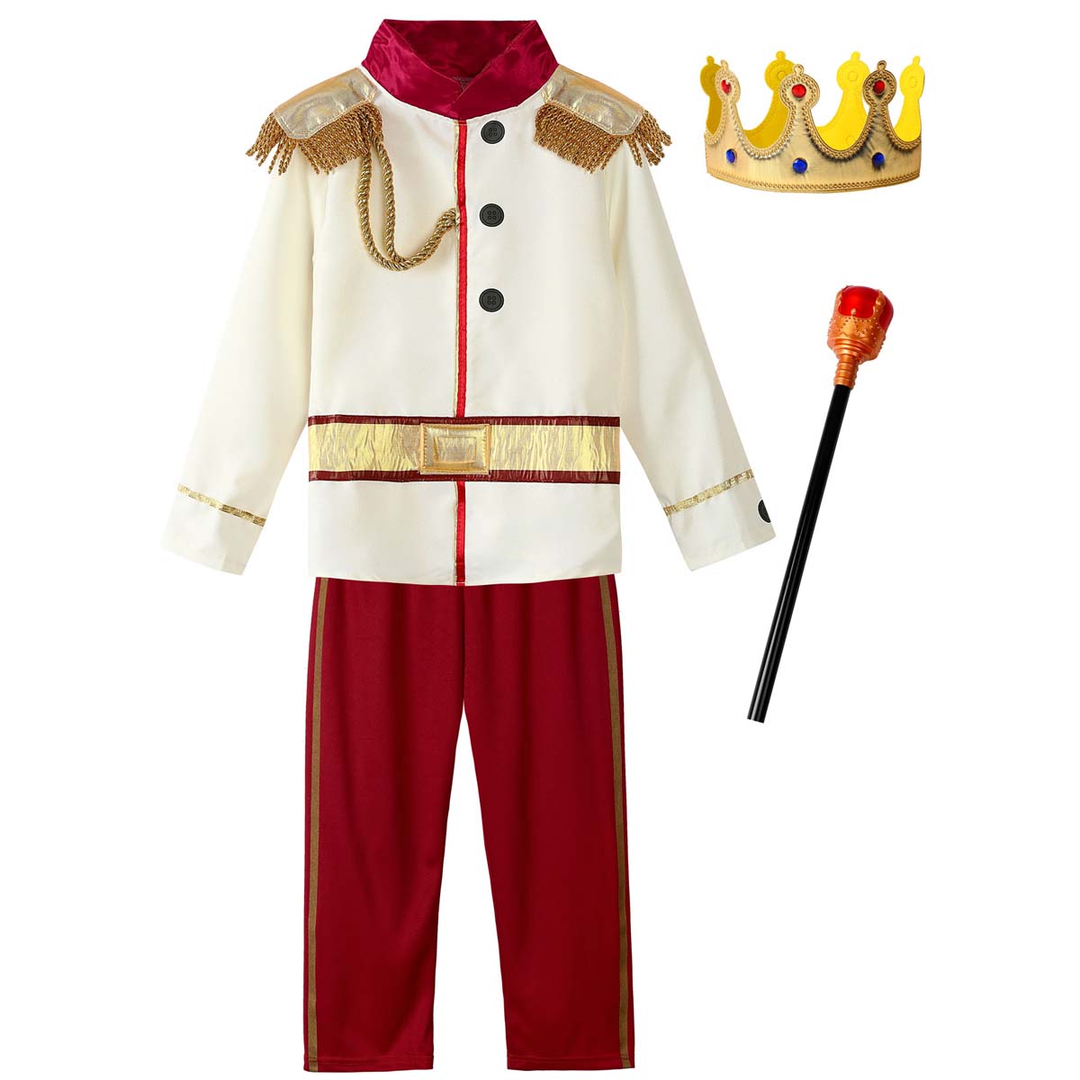 Kids Boys Prince Costume Children Carnival Cosplay Dress Up Prince Charming Costumes Child Halloween Royalty Roleplay Clothes