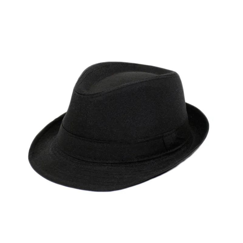 Summer Fedoras for Men Middle old aged Cap Linen Panama Solid  Jazz Hat Cowboy  Men's Women's  British Party Sun Hat