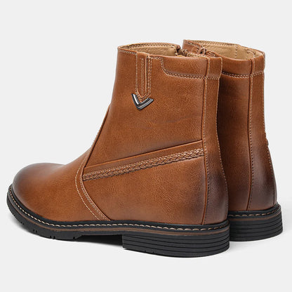 Men Winter Boots Vintage Ankle Warm Men's Winter Shoes #5278
