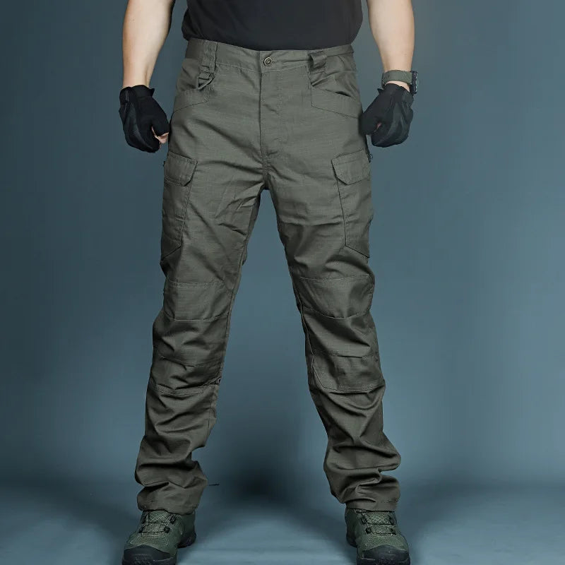 Men's Cargo Pants Multi Pocket Tactical Men Pants Casual Military Army Combat Trousers Waterproof Hiking Pants Plus Size 6Xl