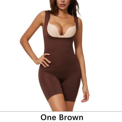 Women's One-Piece Tight Buttocks Control Lifting Shaping Shapewear Bodysuit Device High Waist Training Tight Fitting Clothing