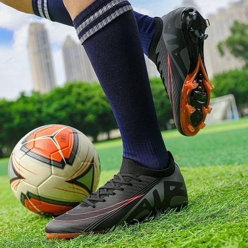 Men Soccer Shoes Unisex Football Boots Non-Slip Grass Outdoor Sports Shoes Breathable Training Sport Ultralight Drop Shipping