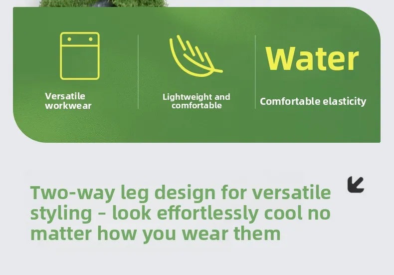 Men's Outdoor Hiking Pants 2026 Summer Sports Waterproof Straight Paratrooper Light Loose Mountaineering Pants