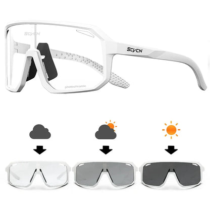 Photochromic Sports Sunglasses Cycling Glasses for Men Mountain MTB Bike Road Bicycle Cycle Goggles UV400 Women Driving