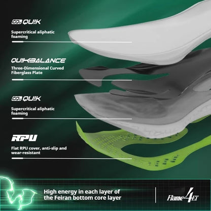 Flame 4 ET Men's Running Shoes Racing Marathon Shock-absorbing Rebound Breathable Cushioning Male Sneakers 672612223
