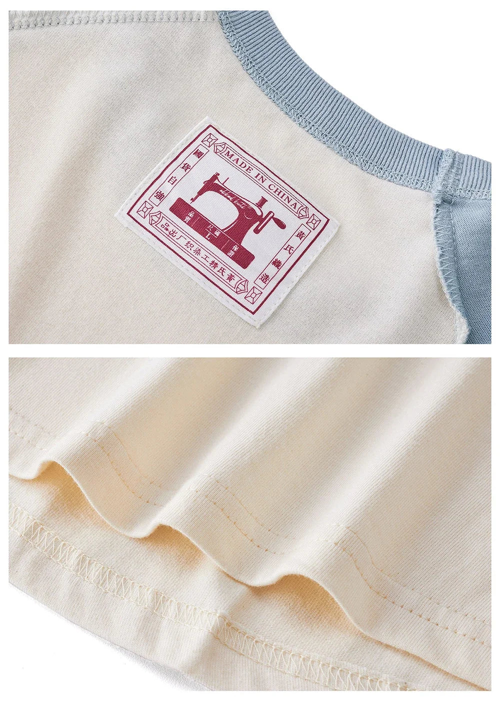 Amekaji Vintage Long Sleeve T Shirt Men Women Spring Autumn New Round Neck Raglan Sleeve T-shirt Retro Casual Bottoming Top Tees