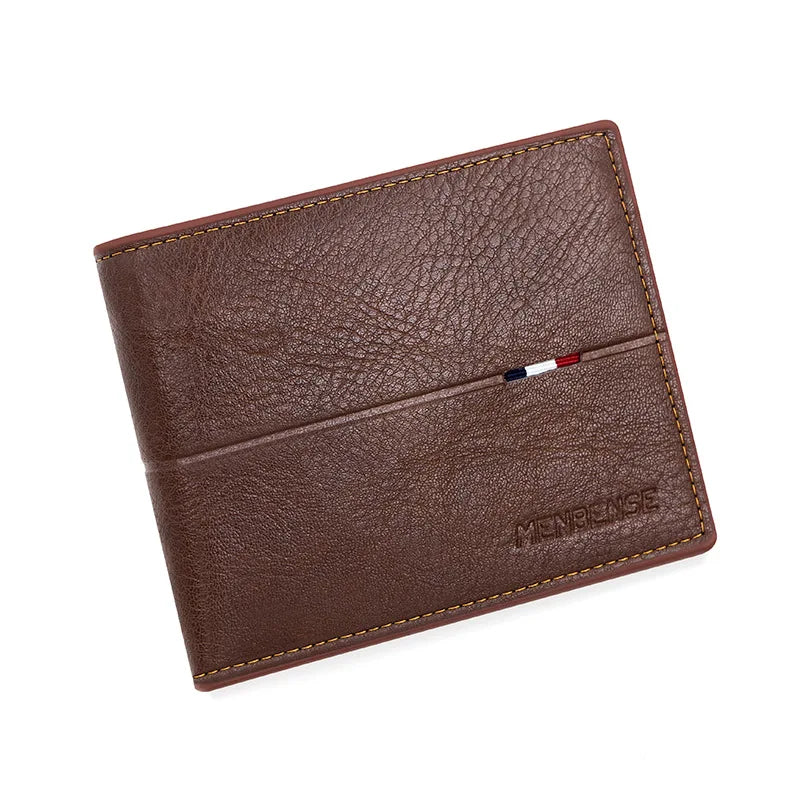 Men's Wallet Large Capacity Multi-Function Short Wallet Multi-slot Zipper Coin ID Credit Card Holder Men's Wallet Purse