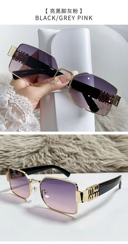 Metal Women's Sunglasses High Quality High Sense Trend Street Sun Glasses Girls Sunshade Glasses UV400