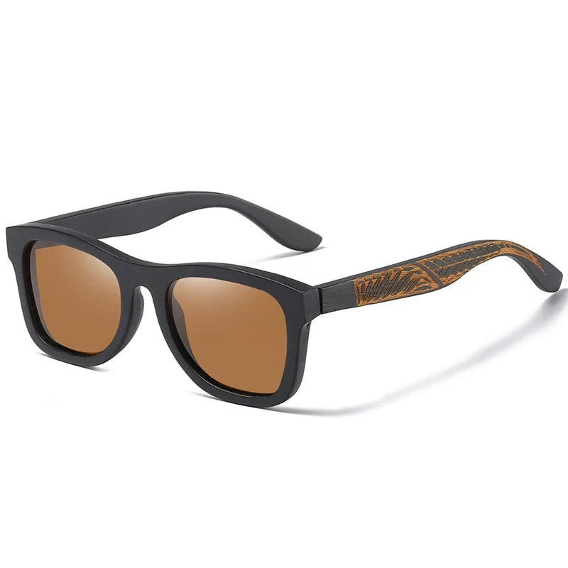 Natural Bamboo and Wooden Sunglasses VIP Manual Polarized Glasses Luxury Brand Environmental Degradable Glasses Gift Box
