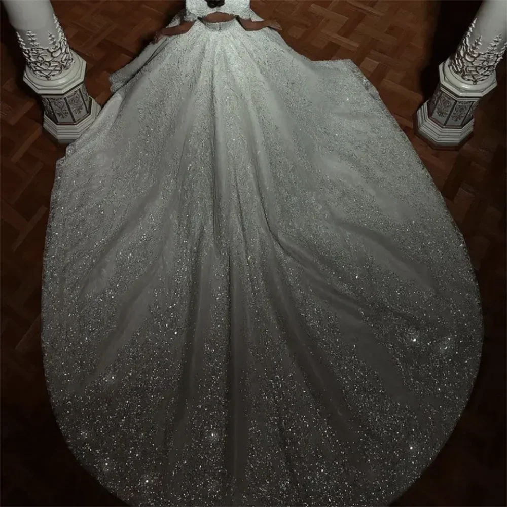 Luxury 2025 Wedding Dresses Two Pieces Ball Gown Dress For Bride Vintage Crystals Bridal Gown Vestido De Novia Customized