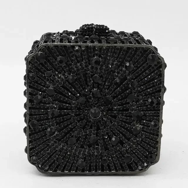 Crystal Women Evening Clutch Bag Wedding Bridal Minaudiere Box Rhinestone Handbags and Purses