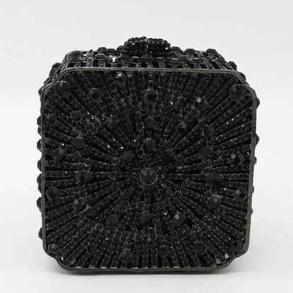 Crystal Women Evening Clutch Bag Wedding Bridal Minaudiere Box Rhinestone Handbags and Purses