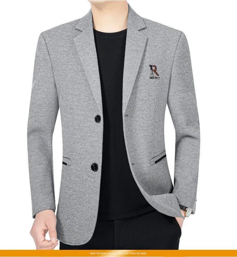 Brand 2026 Spring Business Blazer for Men Solid Autumn Casual Men's Jacket Blazer Fashion Single Breasted Suits Mens