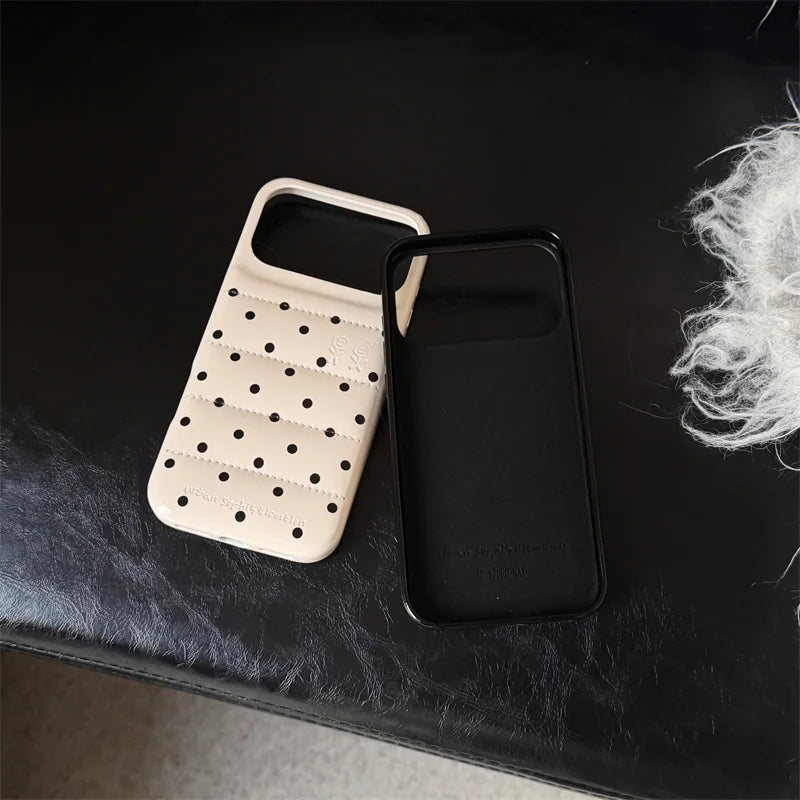 Luxury Silver Leather Love Heart Phone Case For iPhone 17 Pro 16 15 14 Pro Max Back Cover with Hand Strap Shockproof Cute Cases