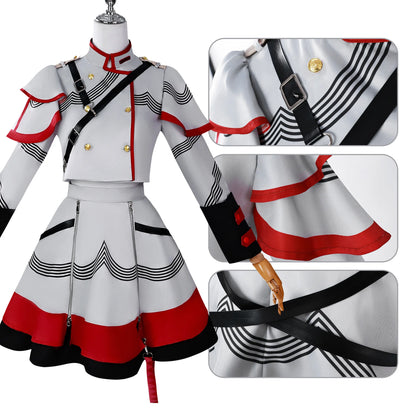 Wholesale Kasane Teto Cosplay Costume Anime Vtuber Cosplay Dress Halloween Party Women Performance Suit for  Kasane Teto Wig
