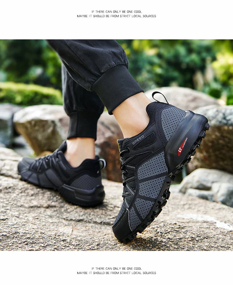 Men Women Waterproof Hiking Shoes Outdoor Camping Trainers Mountain Climbing Trekking Sneakers Walking Hunting Tactical Boots