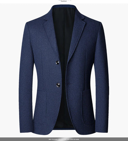 2025 Spring and Autumn New Six Color Checkered Non-iron  Suit Jackets for Men, Royal Blue Casual Blazer Masculino /blazer Hombre