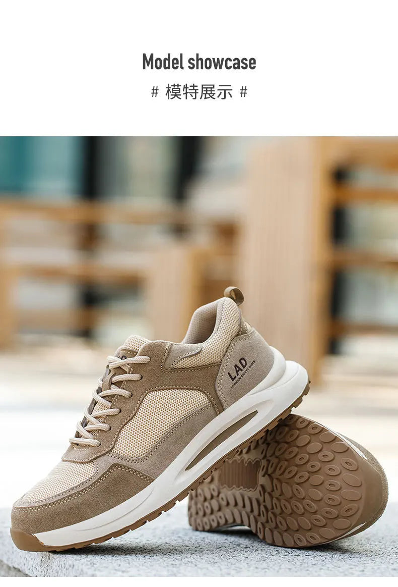 light summer safety shoes for men breathable work shoes odor proof work boots with steel toe cap construction protection shoes