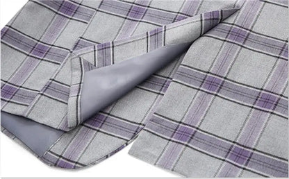 2026 New Men's Pink-Red Striped Suit Jacket, Fashion Slim Plaid Dress Coat, Red Purple Gray Blazers, Asian Size Terno Masculino