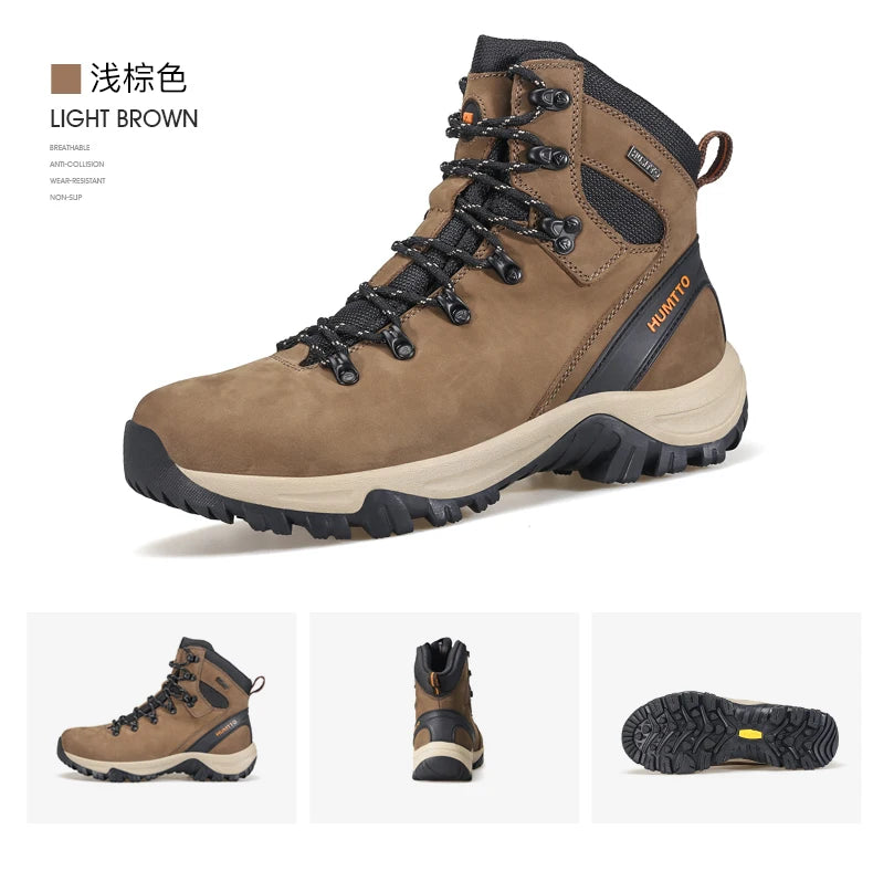 Hiking shoes Men's waterproof hunting Boots Tactical Desert Combat Ankle trekking Boots Male Women warm Leather Sneakers
