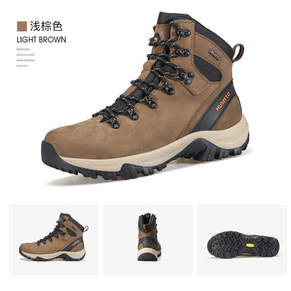 Hiking shoes Men's waterproof hunting Boots Tactical Desert Combat Ankle trekking Boots Male Women warm Leather Sneakers