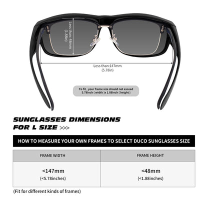 Polarized Sunglasses for Men Women Fit Over Glasses Wraparound Sunglasses  lentes de sol mujer para hombre 8238