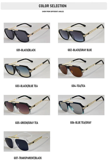 Brand Design Square Sunglasses Women  UV400 Protection Sunglass Men Beach Vacation Fashion Glasses Gafas De Sol Hombre Zonnebril