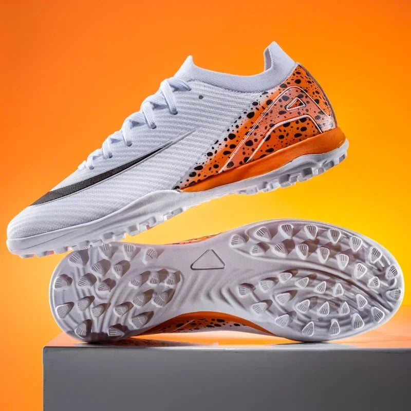 New Men Football Boots Professional Boys Soccer Shoes Ankle Sports Shoes Non-Slip TF/FG Match Sneakers Unisex Comfortable