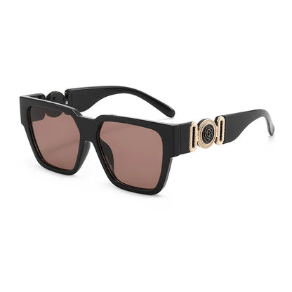 INS 2026 New Fashion Sunglasses Women Wide-leg Sun Glasses Men Trendy Brand Square Oversized Anti Blue Light Flat Mirror UV400