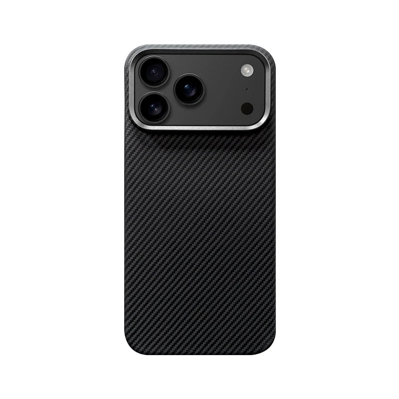 Ultra Slim Real Aramid Kevlar Carbon Fiber Business Case For IPhone 17 Air Pro Max Magnetic Charging Shockproof Protective Cover
