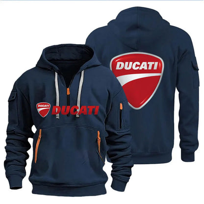 Men's Hooded Sweatshirt Spring Autumn Outdoor Sportswear Fashionable Casual Motorcycle Enthusiasts Clothing 2026