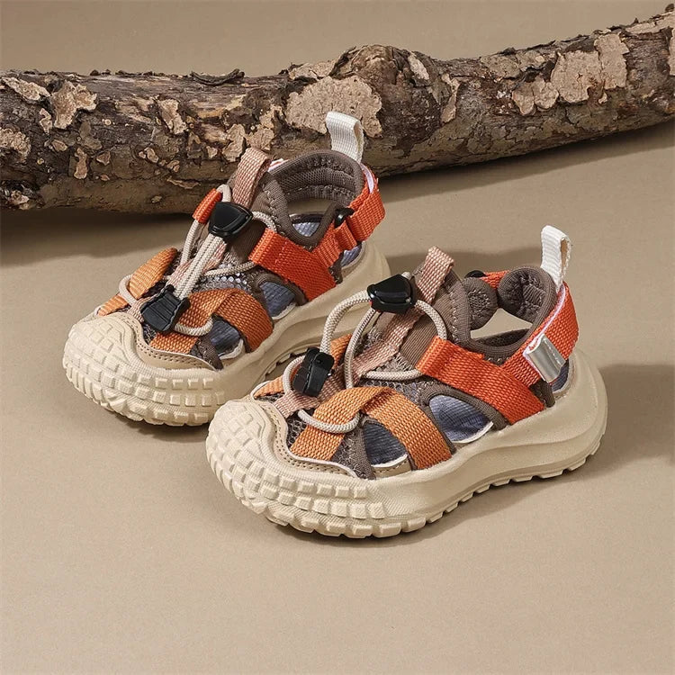 New Summer Children Sandals For Boys Breathable Kids Sport Shoes Soft Sole Fashion Toddler Boys Beach Sandals EU 21-30