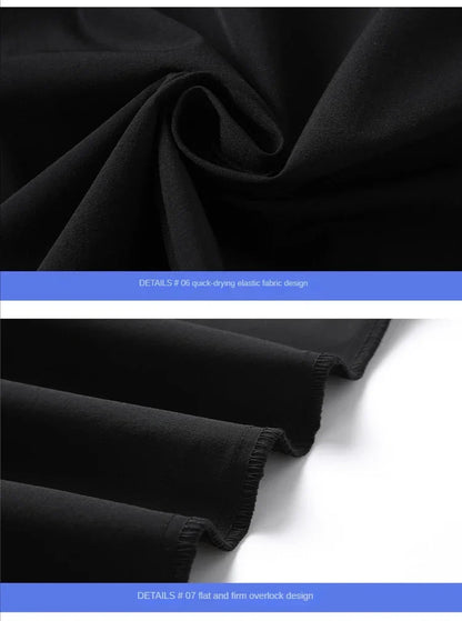 Ice Silk Men's Summer Pants Elastic Waist Straight Leg Trouser Male Quick Dry Big Size Large Plus Stretch 6XL 7XL Work Outdoor