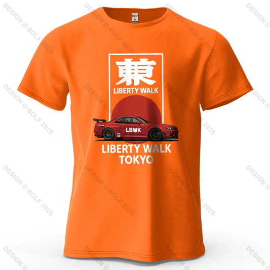 Liberty Walk Tokyo Printed Men's T-Shirt 100% Cotton Oversized Stylish Graphic Tees for Women Tops Tees Casual Streetwear