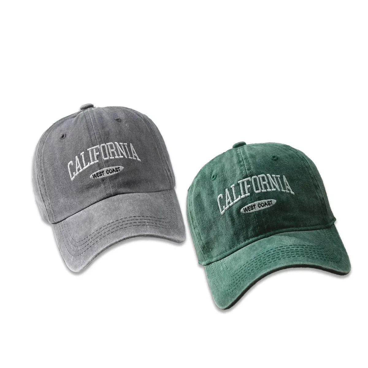 Cotton Retro Vintage Baseball Cap Men Women Denim Embroidered Letters Hat Cotton Soft Top Caps Casual Retro Unisex Hats