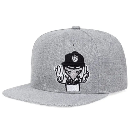 Brand Embroidery Retro Baseball Caps for Men Women Bone Snapbacks Black Sports Hats Street Art Hip Hop Cap Hat