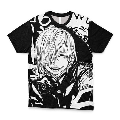 Japanese Anime Jujutsu Kaisen Gojo Satoru T Shirt Otaku Harajuku Style Casual Sports Tops Trendy Japan Cartoon Men's T-shirts