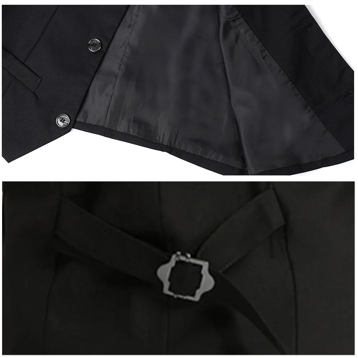 Black Vest Boys Dress Suit Kids Blazer Toddler Wedding Formal Piano Performance Waistcoats Children School Party Navy Clothes