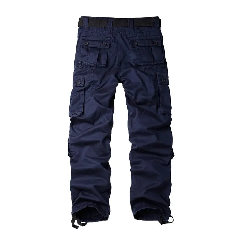 Multi-Pocket Work Pants Men Midweight Field Training Trousers Autumn 1/2Pcs Casual Cargo Pants Outdoor Tactical Hiking Trousers