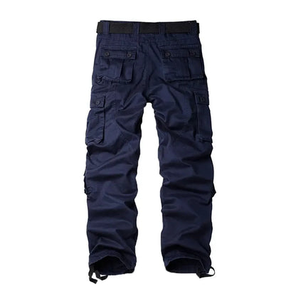Multi-Pocket Work Pants Men Midweight Field Training Trousers Autumn 1/2Pcs Casual Cargo Pants Outdoor Tactical Hiking Trousers