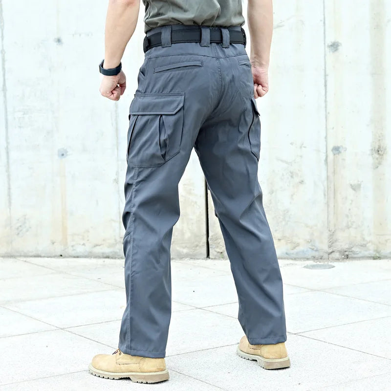 Man Tactical Pants Breathable Multi-Pocket Men's Cargo Pants Casual Outdoor Hiking Fishing Joggers Work Trousers Male Long Pant