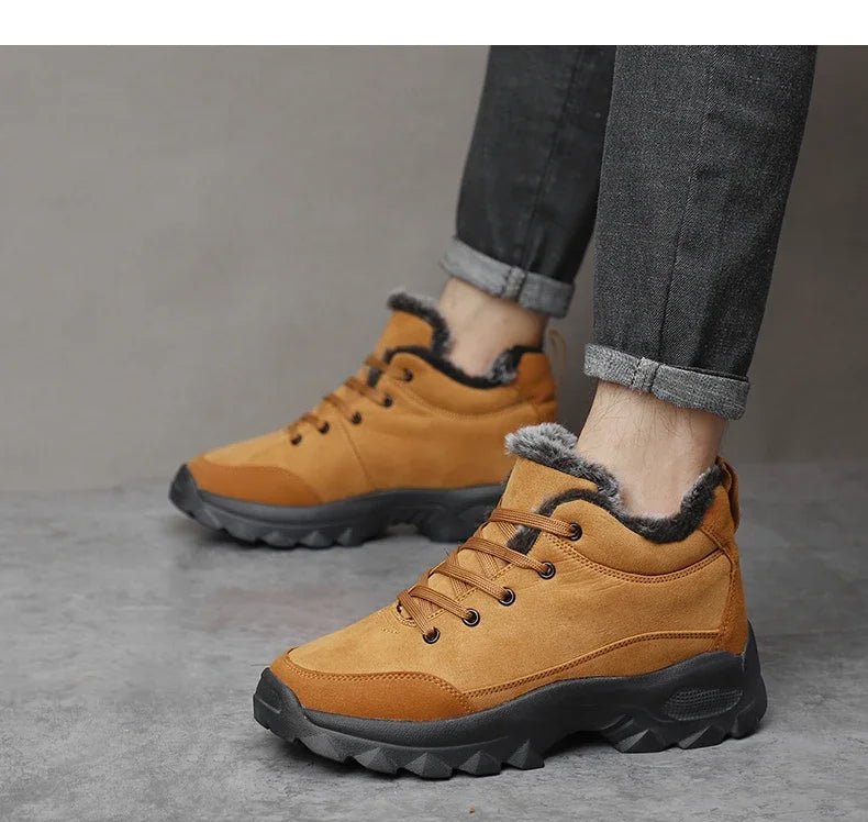Men Sneakers Man Hiking Shoes Outdoor Mountain Boots Climbing Shoes Zapatos De Hombre Winter Boots Tennis Black Sneakes