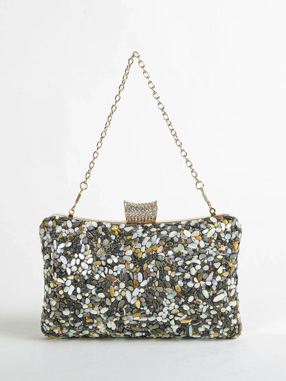 Mini Irregular Jewel Handheld Dinner Bag