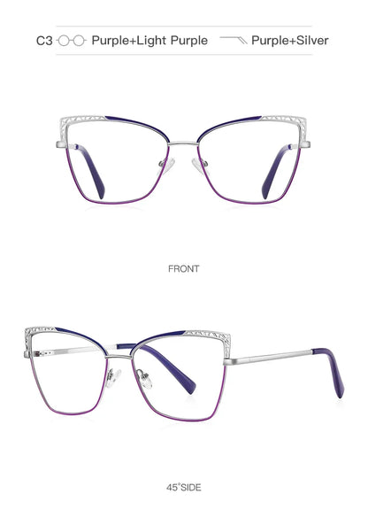 Fashion optical Frame Brand Design Women Eyeglasses Can Customized Prescription Anti-blue Light Prescription Glasses 3106